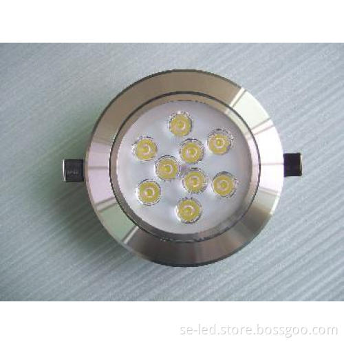 high power pure white led ceiling light 9W with Epistar chip